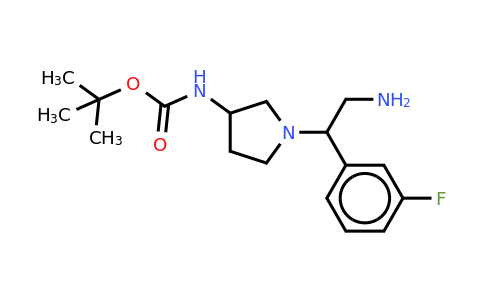 CAS 886365-09-9 | 3-N-BOC-Amino-1-[2-amino-1-(3-fluoro-phenyl)-ethyl]-pyrrolidine