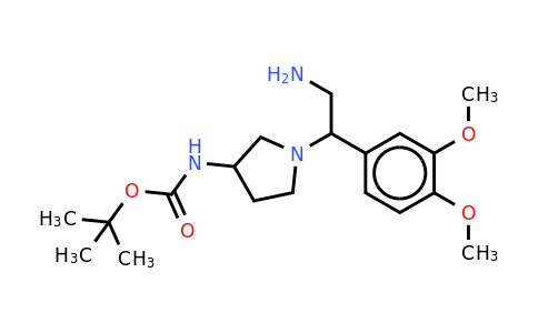 CAS 886365-15-7 | 3-N-BOC-Amino-1-[2-amino-1-(3,4-dimethoxy-phenyl)-ethyl]-pyrrolidine