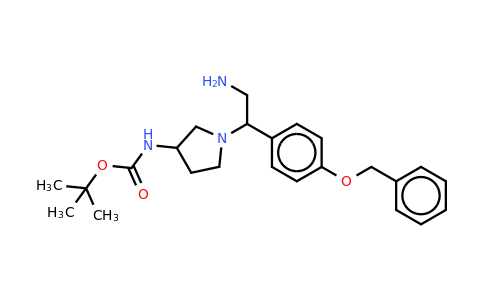 CAS 886365-19-1 | 3-N-BOC-Amino-1-[2-amino-1-(4-benzyloxy-phenyl)-ethyl]-pyrrolidine