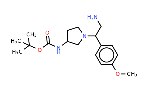 CAS 886365-32-8 | 3-N-BOC-Amino-1-[2-amino-1-(4-methoxy-phenyl)-ethyl]-pyrrolidine