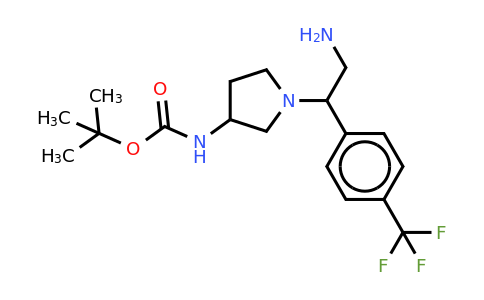 CAS 886365-38-4 | 3-N-BOC-Amino-1-[2-amino-1-(4-trifluoromethyl-phenyl)-ethyl]-pyrrolidine