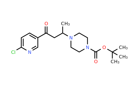 CAS 886365-70-4 | 1-(6-Chloro-pyridin-3-YL)-3-(4-BOC-piperazin-1-YL)-butan-1-one