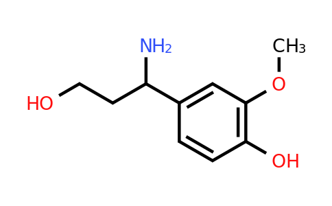 CAS 886366-29-6 | 4-(1-Amino-3-hydroxypropyl)-2-methoxyphenol