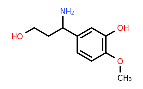 CAS 886366-32-1 | 5-(1-Amino-3-hydroxypropyl)-2-methoxyphenol