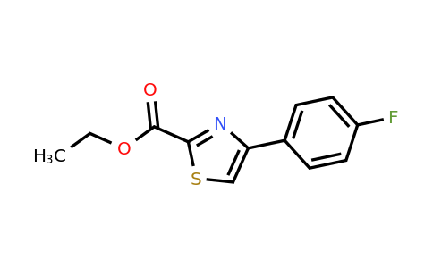 CAS 886366-37-6 | 4-(4-Fluoro-phenyl)-thiazole-2-carboxylic acid ethyl ester