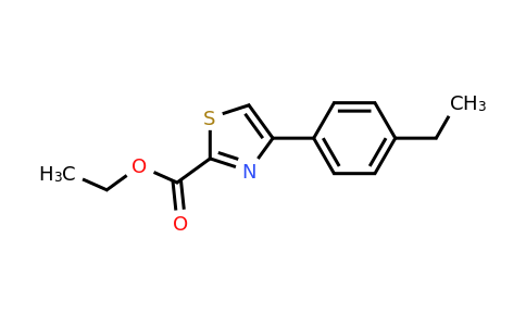 CAS 886366-45-6 | 4-(4-Ethyl-phenyl)-thiazole-2-carboxylic acid ethyl ester