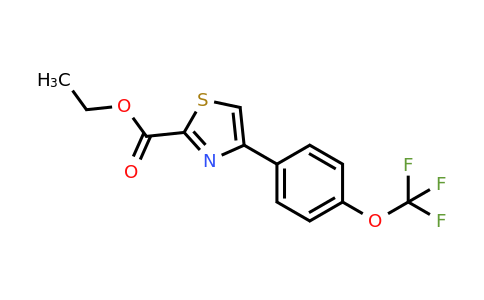 CAS 886366-51-4 | 4-(4-Trifluoromethoxy-phenyl)-thiazole-2-carboxylic acid ethyl ester