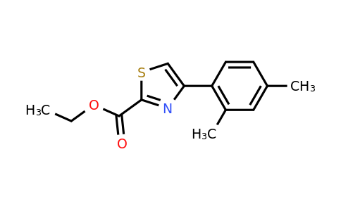 CAS 886366-57-0 | 4-(2,4-Dimethyl-phenyl)-thiazole-2-carboxylic acid ethyl ester