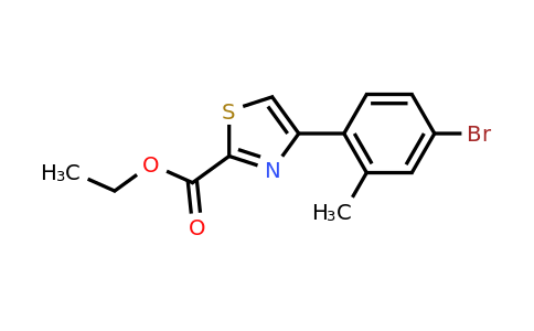 CAS 886366-60-5 | 4-(4-Bromo-2-methyl-phenyl)-thiazole-2-carboxylic acid ethyl ester