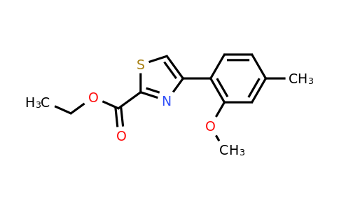 CAS 886366-63-8 | 4-(2-Methoxy-4-methyl-phenyl)-thiazole-2-carboxylic acid ethyl ester
