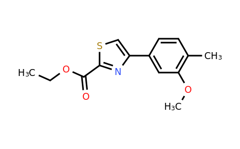 CAS 886366-66-1 | 4-(3-Methoxy-4-methyl-phenyl)-thiazole-2-carboxylic acid ethyl ester