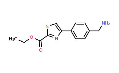 CAS 886366-75-2 | 4-(4-Aminomethyl-phenyl)-thiazole-2-carboxylic acid ethyl ester