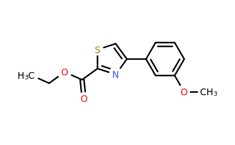CAS 886366-81-0 | 4-(3-Methoxy-phenyl)-thiazole-2-carboxylic acid ethyl ester
