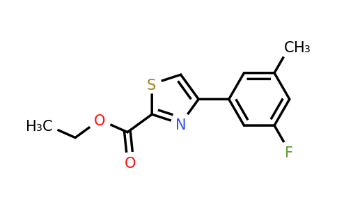 CAS 886366-87-6 | 4-(3-Fluoro-5-methyl-phenyl)-thiazole-2-carboxylic acid ethyl ester