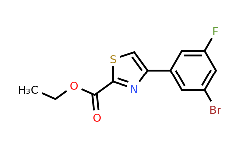 CAS 886366-92-3 | 4-(3-Bromo-5-fluoro-phenyl)-thiazole-2-carboxylic acid ethyl ester