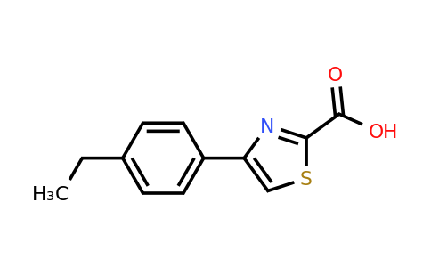 CAS 886367-00-6 | 4-(4-Ethyl-phenyl)-thiazole-2-carboxylic acid