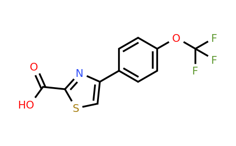 CAS 886367-05-1 | 4-(4-Trifluoromethoxy-phenyl)-thiazole-2-carboxylic acid