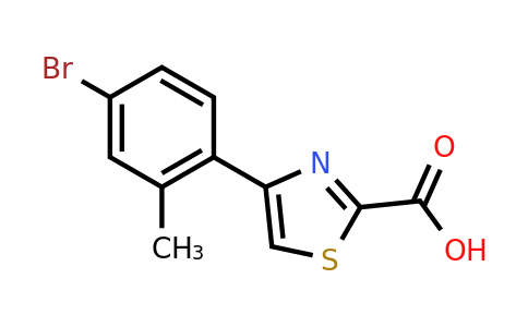 CAS 886367-14-2 | 4-(4-Bromo-2-methyl-phenyl)-thiazole-2-carboxylic acid