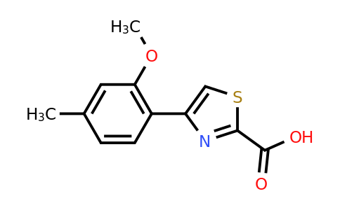 CAS 886367-17-5 | 4-(2-Methoxy-4-methyl-phenyl)-thiazole-2-carboxylic acid