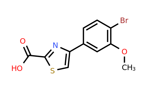 CAS 886367-23-3 | 4-(4-Bromo-3-methoxy-phenyl)-thiazole-2-carboxylic acid