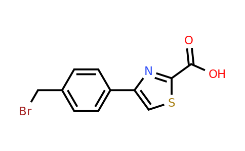 CAS 886367-25-5 | 4-(4-Bromomethyl-phenyl)-thiazole-2-carboxylic acid