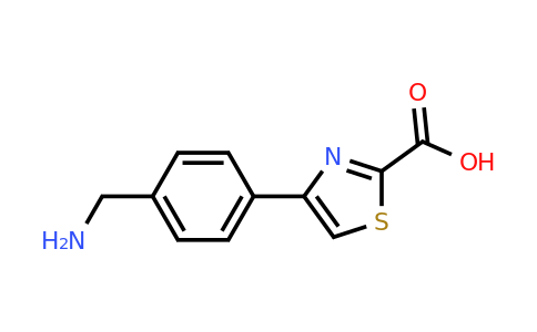 CAS 886367-27-7 | 4-(4-Aminomethyl-phenyl)-thiazole-2-carboxylic acid