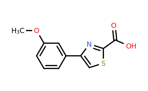 CAS 886367-33-5 | 4-(3-Methoxy-phenyl)-thiazole-2-carboxylic acid