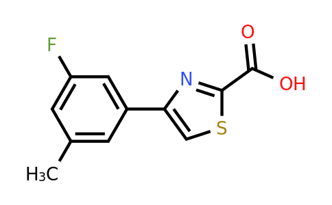 CAS 886367-37-9 | 4-(3-Fluoro-5-methyl-phenyl)-thiazole-2-carboxylic acid