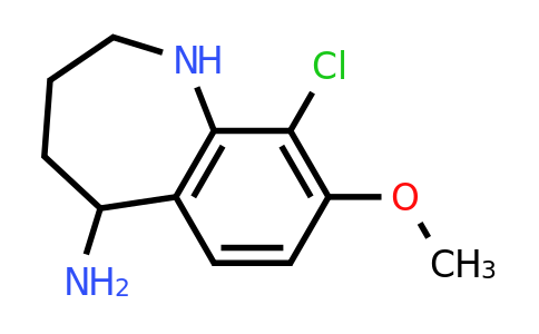 CAS 886367-71-1 | 9-Chloro-8-methoxy-2,3,4,5-tetrahydro-1H-benzo[B]azepin-5-ylamine