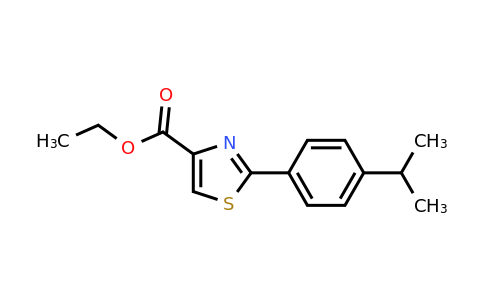 CAS 886368-07-6 | 2-(4-Isopropyl-phenyl)-thiazole-4-carboxylic acid ethyl ester