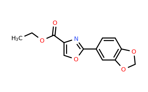 CAS 886368-14-5 | 2-Benzo[1,3]dioxol-5-YL-oxazole-4-carboxylic acid ethyl ester