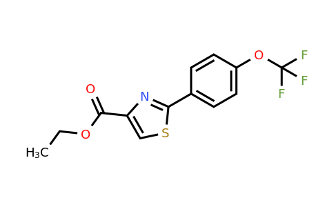 CAS 886368-15-6 | 2-(4-Trifluoromethoxy-phenyl)-thiazole-4-carboxylic acid ethyl ester