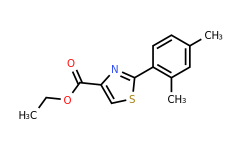 CAS 886368-21-4 | 2-(2,4-Dimethyl-phenyl)-thiazole-4-carboxylic acid ethyl ester