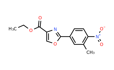 CAS 886368-24-7 | 2-(3-Methyl-4-nitro-phenyl)-oxazole-4-carboxylic acid ethyl ester