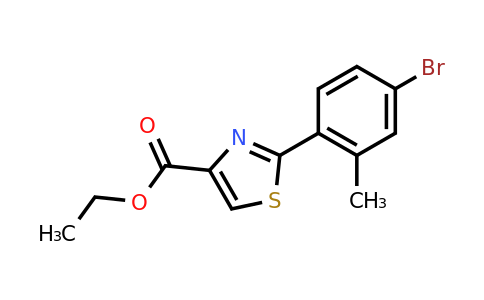 CAS 886368-25-8 | 2-(4-Bromo-2-methyl-phenyl)-thiazole-4-carboxylic acid ethyl ester