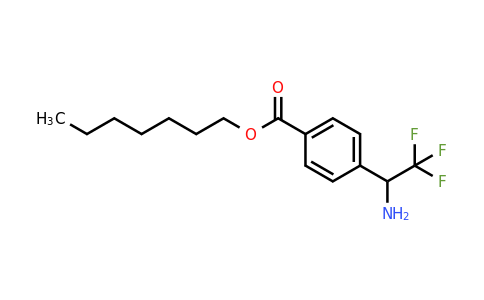 CAS 886368-31-6 | 4-(1-Amino-2,2,2-trifluoro-ethyl)-benzoic acid heptyl ester