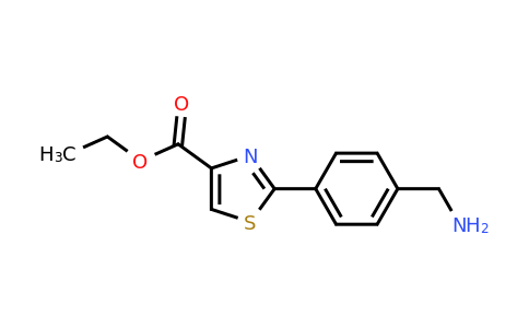 CAS 886368-46-3 | 2-(4-Aminomethyl-phenyl)-thiazole-4-carboxylic acid ethyl ester