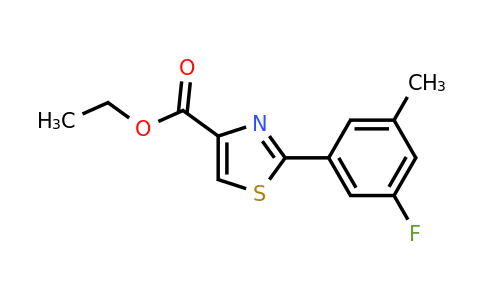 CAS 886368-53-2 | 2-(3-Fluoro-5-methyl-phenyl)-thiazole-4-carboxylic acid ethyl ester