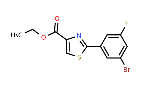 CAS 886368-61-2 | 2-(3-Bromo-5-fluoro-phenyl)-thiazole-4-carboxylic acid ethyl ester