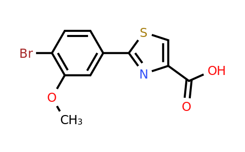 CAS 886368-89-4 | 2-(4-Bromo-3-methoxy-phenyl)-thiazole-4-carboxylic acid