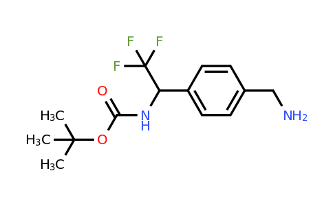 CAS 886368-90-7 | [1-(4-Aminomethyl-phenyl)-2,2,2-trifluoro-ethyl]-carbamic acid tert-butyl ester