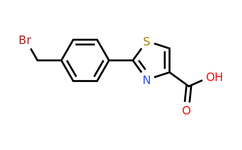 CAS 886368-94-1 | 2-(4-Bromomethyl-phenyl)-thiazole-4-carboxylic acid
