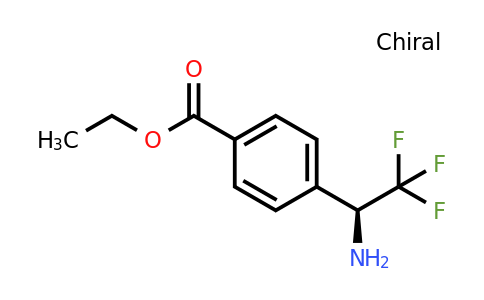 CAS 886369-03-5 | 4-((S)-1-Amino-2,2,2-trifluoro-ethyl)-benzoic acid ethyl ester