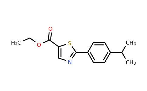 CAS 886369-39-7 | 2-(4-Isopropyl-phenyl)-thiazole-5-carboxylic acid ethyl ester