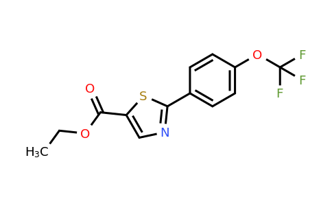 CAS 886369-45-5 | 2-(4-Trifluoromethoxy-phenyl)-thiazole-5-carboxylic acid ethyl ester