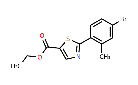 CAS 886369-54-6 | 2-(4-Bromo-2-methyl-phenyl)-thiazole-5-carboxylic acid ethyl ester