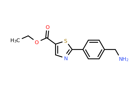 CAS 886369-70-6 | 2-(4-Aminomethyl-phenyl)-thiazole-5-carboxylic acid ethyl ester