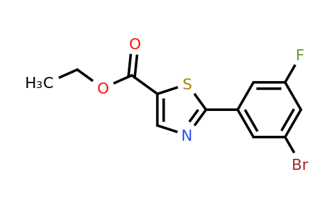 CAS 886369-95-5 | 2-(3-Bromo-5-fluoro-phenyl)-thiazole-5-carboxylic acid ethyl ester