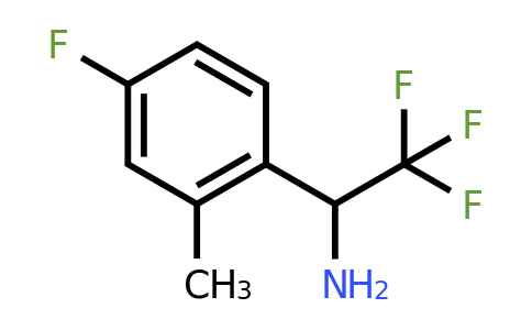 CAS 886369-99-9 | 2,2,2-Trifluoro-1-(4-fluoro-2-methyl-phenyl)-ethylamine