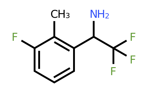 CAS 886370-08-7 | 2,2,2-Trifluoro-1-(3-fluoro-2-methyl-phenyl)-ethylamine